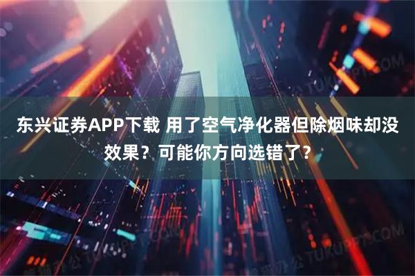 东兴证券APP下载 用了空气净化器但除烟味却没效果？可能你方向选错了？