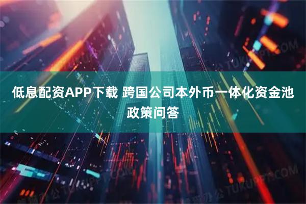 低息配资APP下载 跨国公司本外币一体化资金池政策问答